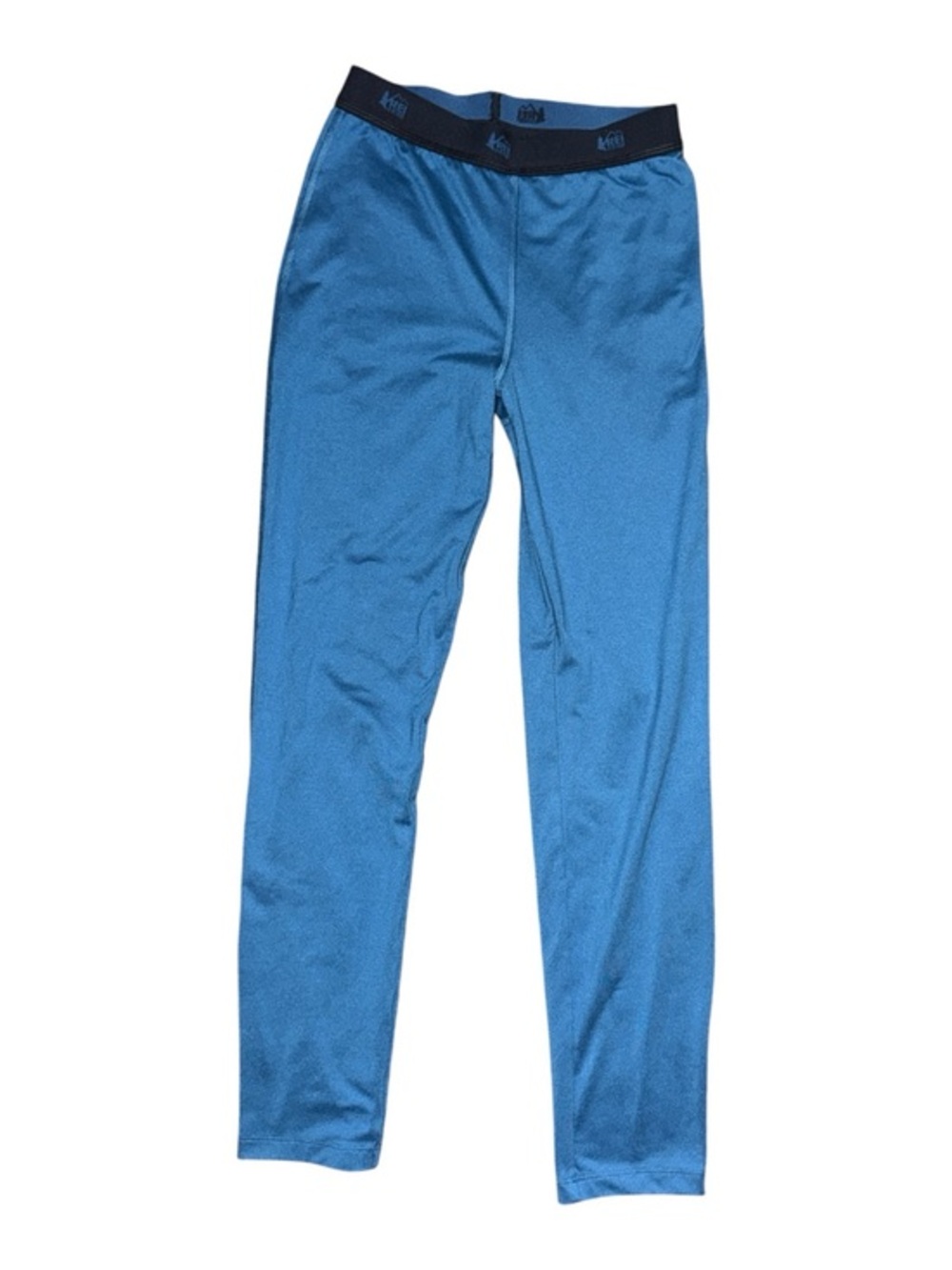 REI Blue Kids Blue Leggings with Black Waistband Outdoors Winter Pants Medium